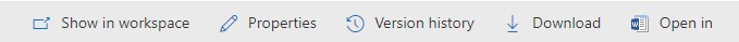 Function in the Documents tab